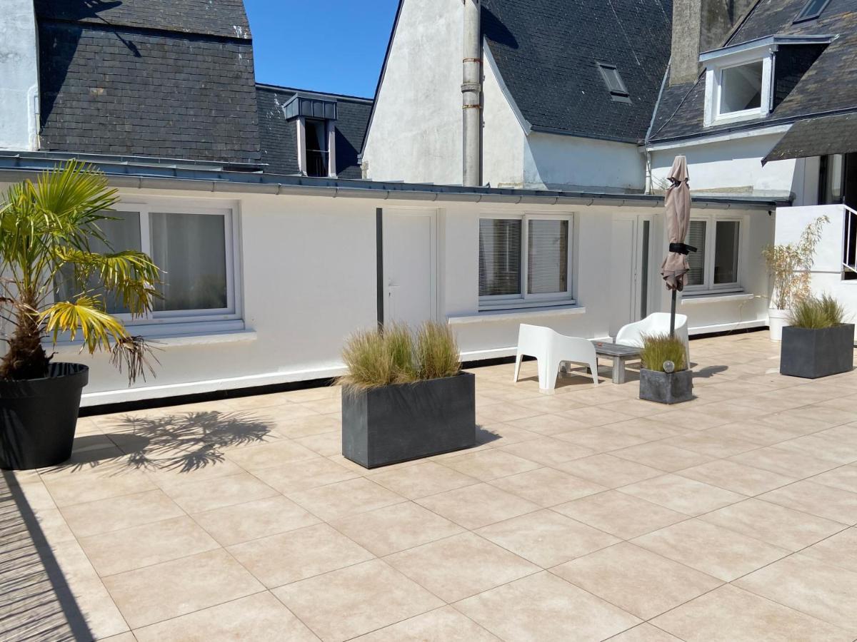 Votre Mini Maison En Plein Coeur Du Centre Ville -Terrasse - Et Parking Prive Sur Place Clos - Draps Et Menage Inclus Concarneau Dış mekan fotoğraf